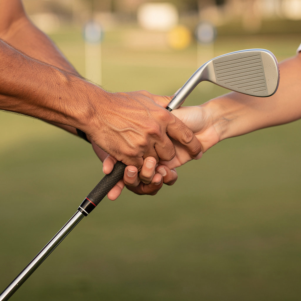 San Diego Golf Academy PGA instructor providing personalized one-on-one golf coaching during a private lesson in Vista
